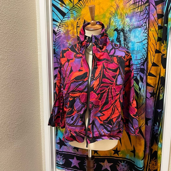 🌈 Lovely vibrant Vintage floral jacket - Picture 8 of 11